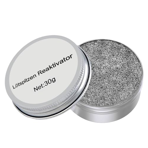 30 g Lötspitzenreiniger,Lötspitzen-Reaktivator bleifrei Dose,Beseitigt Schonend Auch Starke Oxidschichten Bei Minimaler Rauchentwicklung von GZQINGYONG