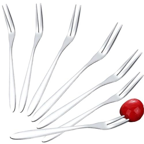 Obstgabeln, Cocktailgabeln aus Edelstahl, Vorspeisengabeln, Escargot-Gabel, Dessertgabel, Kuchengabeln, Besteck-Set, hochglanzpoliert, spülmaschinenfest, 20 Stück Obstgabeln, Cocktailgabeln aus Edelstahl, Vorspeisengabeln, Escargot-Gabel, Dessertgabel, Kuchengabeln, Besteck-Set, hochglanzpoliert, spülmaschinenfest, 20 Stück von GZTFPQ