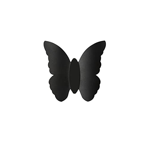 GZTKSKCP Innen- und Außen-Dual-Use-einfache kreative Up-and-Down-Leucht-Schmetterlings-Wandleuchte 6W wasserdicht(Black,6W warm Light) von GZTKSKCP