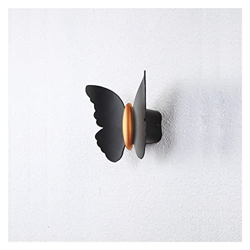 GZTKSKCP Innen- und Außen-Dual-Use-einfache kreative Up-and-Down-Leucht-Schmetterlings-Wandleuchte 6W wasserdicht(Black Gold,6W warm Light) von GZTKSKCP