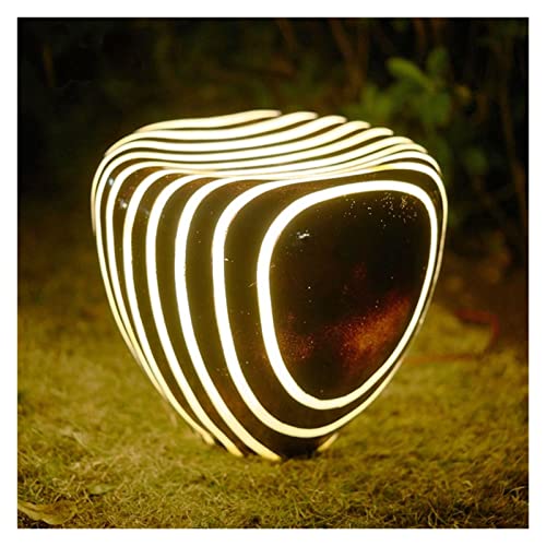 GZTKSKCP Outdoor wasserdichte Landschaftslampe Gartenlampe Park Kreative Imitation Naturharz Gartenlampe Imitation Stein Garten Rasen L von GZTKSKCP