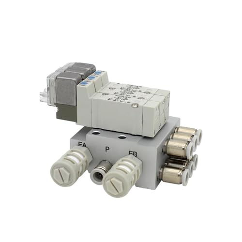 Typ SY3140 Magnetventilkombination, Einzelnes Elektronisch Gesteuertes Zylindersteuerventil SY3140-5LZD SY3140-6LZD(SY3140-4LZD 4mm,3 Stations) von GZTKSKCP
