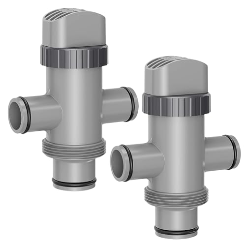GZWY Split Pool Schlauch Plunger Ventil, 2 in 1 Dual Split Schlauch Pool Plunger Ventil für Intex Pool Zubehör und Teile Ersatz Plunger Ventile für oberirdische Pool und Pool Filter Pumpe (2 Stück) von GZWY