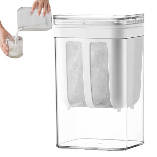 Griechischer Joghurt Sieb, Feines Netz-Joghurt-Sieb, 1100 ml Lebensmittelfiltersieb Joghurtbecher Joghurt-Maker mit extra feinem Mesh Edelstahl Sieb für Arbeit Reise Picknick Frühstück von GZWY