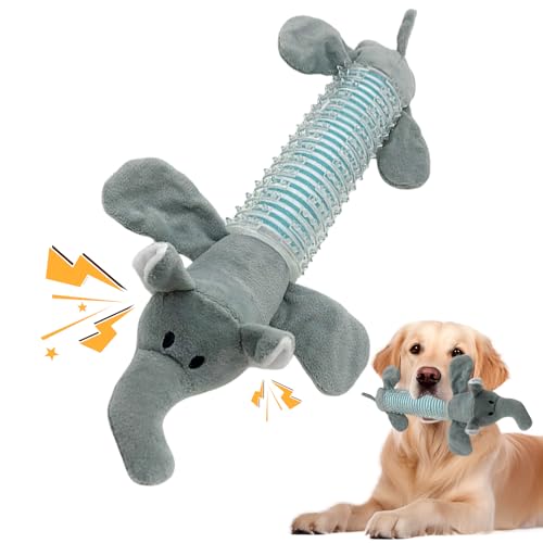 GZWY Hundespielzeug Unzerstörbar, Quietschend, Unkaputtbar für Aggressive Kauer, Große Hunde, Welpen & Erwachsene (B) von GZWY