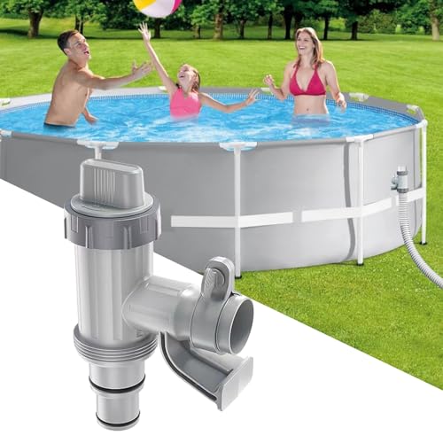 Pool Plunger Ventil Plus für oberirdischen Pool, 2 in 1 Kolbenventil Pool Ersatzteile, Pool Zubehör für Intex/Bestway/Coleman Pool, Absperrventil für oberirdische Schwimmbecken und Poolfilterpumpe von GZWY