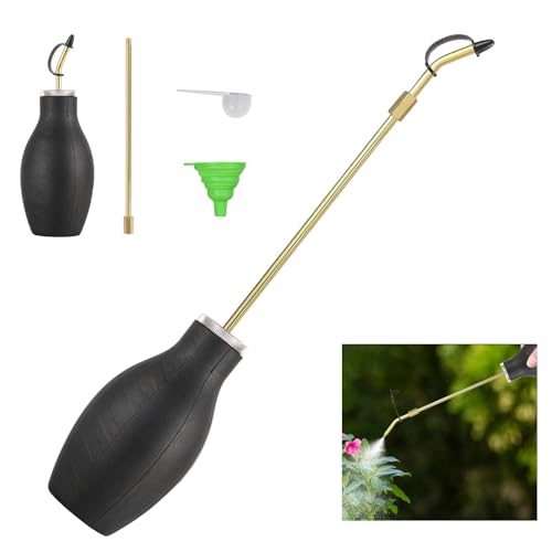 Pulver Düse Hand Kieselgur Stäuber Pulverstäuber, Langer Metallrohr Garten Stäuber für Pulver für Kieselgur und feine Pulver, Hand Pumpzerstäuber für Kieselgur für Haus und Hofgebrauch Pulver Düse Hand Kieselgur Stäuber Pulverstäuber, Langer Metallrohr Garten Stäuber für Pulver für Kieselgur und feine Pulver, Hand Pumpzerstäuber für Kieselgur für Haus und Hofgebrauch von GZWY