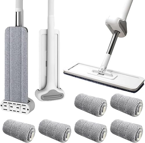 Selbstreinigender Flachmopp für Faule, Großer Flachmop im Neuen Stil, Bodenwischer Wischmopp mit Auswringfunktion, Flacher Wischmopp 360° Drehgelenk Bodenwischer Set Flachmopp mit Mikrofaser-Wischpads Selbstreinigender Flachmopp für Faule, Großer Flachmop im Neuen Stil, Bodenwischer Wischmopp mit Auswringfunktion, Flacher Wischmopp 360° Drehgelenk Bodenwischer Set Flachmopp mit Mikrofaser-Wischpads von GZWY