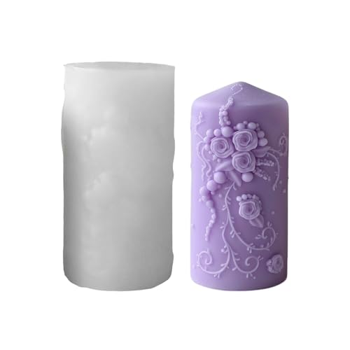 Silikonform Hochzeit, 3D Silikonformen Gießformen Hochzeit Kerzenformen Zum Gießen, Gießformen Silikon Hochzeit Gipsformen Zum Gießen, Beton Gießform Hochzeit für DIY Kerzen (B) von GZWY