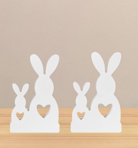 Silikonform Kerzenhalter, Silikonformen Gießformen Osterhase Kerzenhalter, DIY Silikon Gießform Kerzenhalter, Hase Gipsformen zum Gießen für Ostern Geschenke (Kaninchen CC) von GZWY