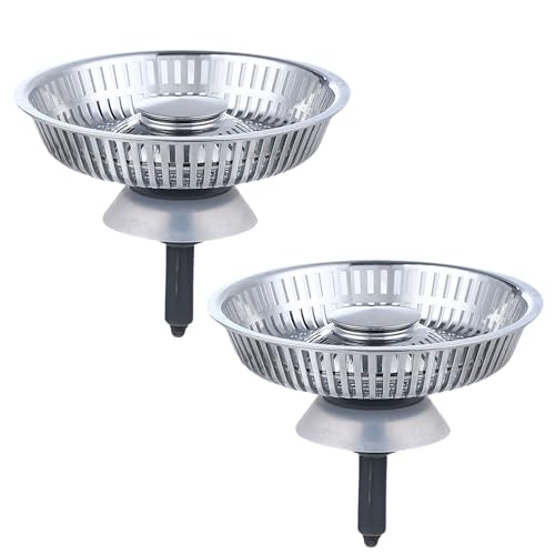 Spülbecken Siebkörbchen Ø88 mm Edelstahl Waschbeckenstöpsel mit Sieb, Universal Höhenverstellbarer Waschbecken Siebkörbchen Abflussstopfen Sieb Stöpsel Abfluss Küche Spüle Abflussstopfen Küchenspüle Spülbecken Siebkörbchen Ø88 mm Edelstahl Waschbeckenstöpsel mit Sieb, Universal Höhenverstellbarer Waschbecken Siebkörbchen Abflussstopfen Sieb Stöpsel Abfluss Küche Spüle Abflussstopfen Küchenspüle von GZWY