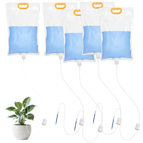 5 Stück 3.5L Pflanzen Bewässerung Tropfbewässerungsbeutel, Urlaubsbewässerung, Automatische Bewässerungssystem, Ideal für Pflanzen Bewässerung im Urlaub, Einfach zu Installieren 5 Stück 3.5L Pflanzen Bewässerung Tropfbewässerungsbeutel, Urlaubsbewässerung, Automatische Bewässerungssystem, Ideal für Pflanzen Bewässerung im Urlaub, Einfach zu Installieren von GZXUEHU