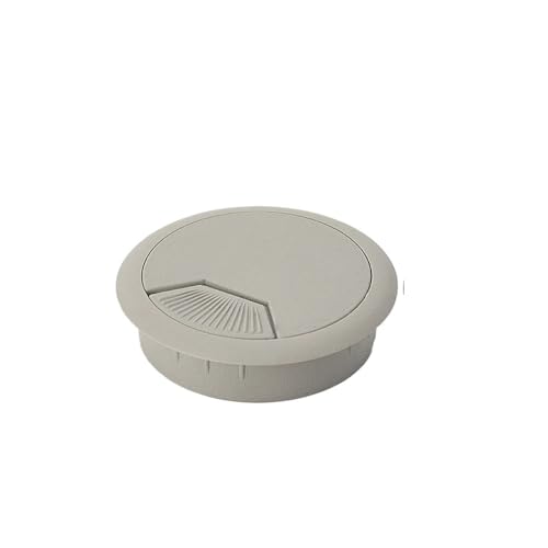 Kabeldurchlass Rund 1/2/5/10 Stück 35/50/53/60/80 mm Computer-Schreibtisch-Kabelabdeckung aus Kunststoff for Überführungstisch Kabelöffnungen, Kappenstopfen(Gray 35mm,10pcs) von GZXXB