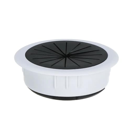 Kabeldurchlass Rund 2 STÜCKE Schreibtisch Tisch Draht Loch Abdeckung Computer Tülle Kabel Outlet Stecker Ordentlich Lagerung Organizer(White) von GZXXB