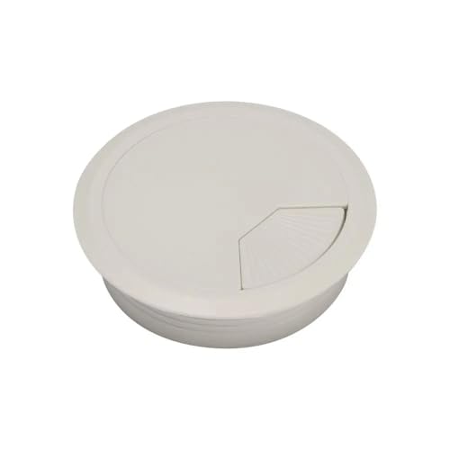 Kabeldurchlass Rund 2PCS Draht Loch Abdeckung Runde Büro Computer Tülle Linie Box Schreibtisch Tisch Kabel Verschluss(Gray,80mm) von GZXXB