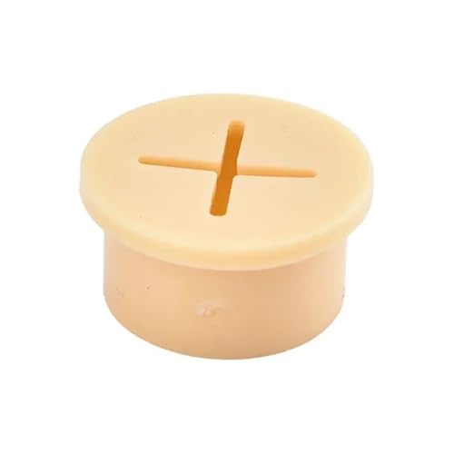Kabeldurchlass Rund 2Pcs Loch Abdeckung Schreibtisch Kabel Tülle Ösen Runde Dichtung Draht Veranstalter(Yellow,S) von GZXXB