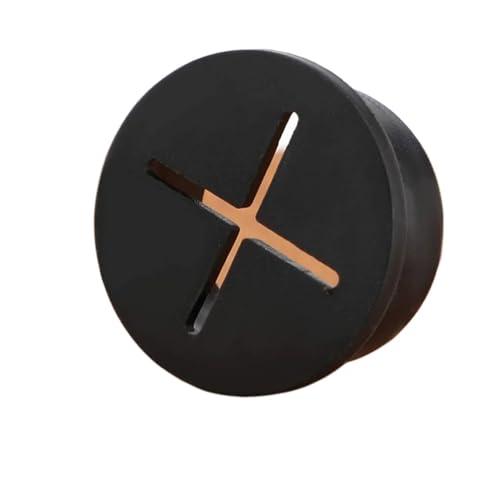 Kabeldurchlass Rund 5PC Schreibtischtüllen Flexible Kabeltülle Gummikabel Drahtlochabdeckung for Büro Computer Schreibtisch(Black,25mm) von GZXXB