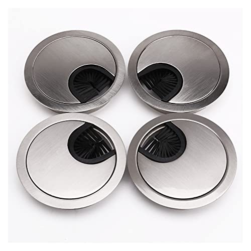 Kabeldurchlass Rund 68 mm Metall Chrom Rundweg - Schreibtischkabel Aufgeräumtes Einsatz PC Wire Loch für Schreibtisch, Desktops, Büro Set von 4 Kabeldurchlass Rund 68 mm Metall Chrom Rundweg - Schreibtischkabel Aufgeräumtes Einsatz PC Wire Loch für Schreibtisch, Desktops, Büro Set von 4 von GZXXB