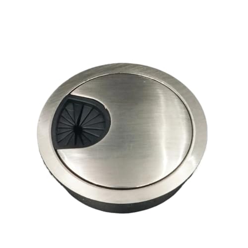 Kabeldurchlass Rund Drahtlochabdeckung Auslassanschluss Tisch Computer PC Schreibtisch Rundkabeltülle Leitungshalter 50mm/53mm/60mm/80mm(Brush Finish,80mm) von GZXXB