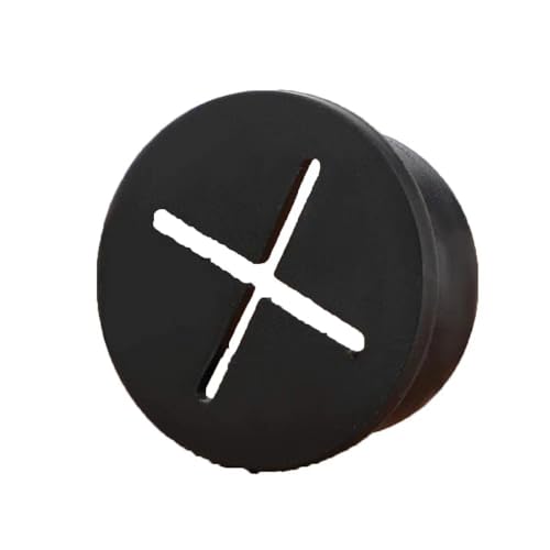 Kabeldurchlass Rund Kabeltülle, Kabellochabdeckung for Büro, Heimcomputer, Schreibtisch, Tisch, TV-Konsole(Black,20mm) von GZXXB