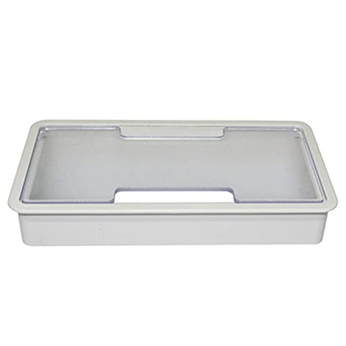 Kabeldurchlass Rund Kunststoff-Schreibtisch-Drahtloch-Deckel-Basis-rechteckiger PC-Tisch-Kabel-Outlet-Tülle for Drahtorganisator Dekorative Möbelhardware(White) von GZXXB