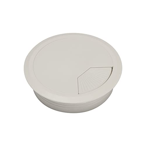 Kabeldurchlass Rund Praktischer / 80mm Schreibtisch-Tisch-Kunststoff-Kabelloch-Abdeckung Pc. Computerschreibtisch Runddraht Tidy Tommet Hardware(Gray,80mm) von GZXXB