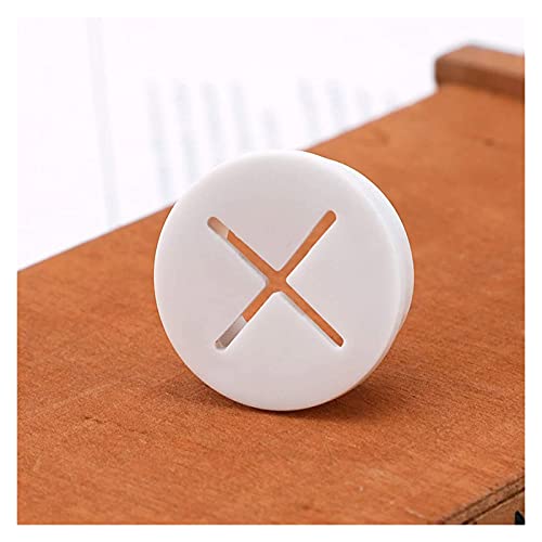 Kabeldurchlass Rund Schreibtischzüchtige flexible Kabelschnur Tülle Gummi Kabel Drahtlochabdeckung for Büro Computertisch Tischkabel Loch Cover(White,20mm) von GZXXB
