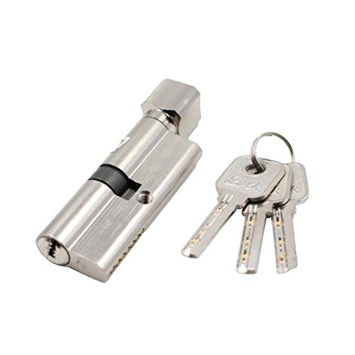 Massiver Schließzylinder 1 satz Türzylinderschloss Voreingenommener 70mm Anti-Diebstahl-Eingang Metall Türschloss mit 3 Keys Home Security Interieur Schlafzimmerschloss(A) von GZXXB
