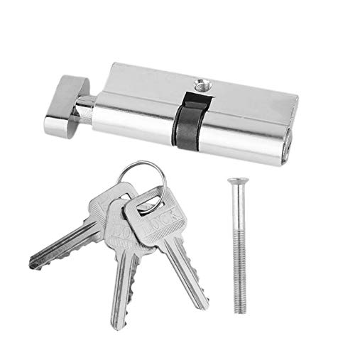 Massiver Schließzylinder 70mm Aluminium Metall Türschloss Zylinder Home Security Anti-Snap Anti-Drill mit 3 Tasten Silber Set-Werkzeuge Massiver Schließzylinder 70mm Aluminium Metall Türschloss Zylinder Home Security Anti-Snap Anti-Drill mit 3 Tasten Silber Set-Werkzeuge von GZXXB