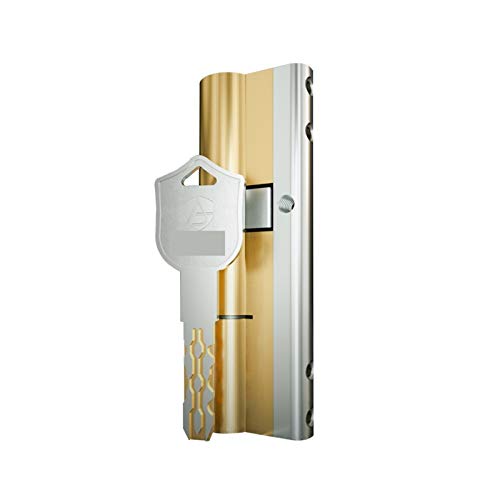 Massiver Schließzylinder Mit 10 Tasten Lock Ersatzsicherheitseingangstürschlosszylinder(A32.5 B77.5 L110mm) von GZXXB