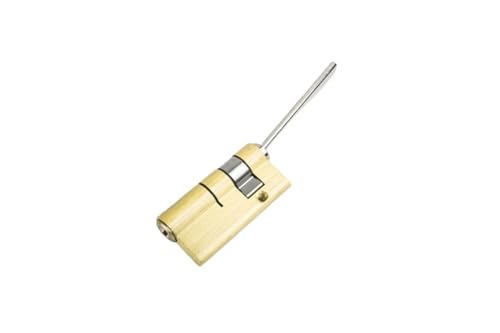 Massiver Schließzylinder Spezielle Sperrenkern für den automatischen Fingerabdruck-Schließzylinder mit Schwanzkern 2Keys-Diebstahl-Türschloss-Kern(55x17 flat rod) von GZXXB