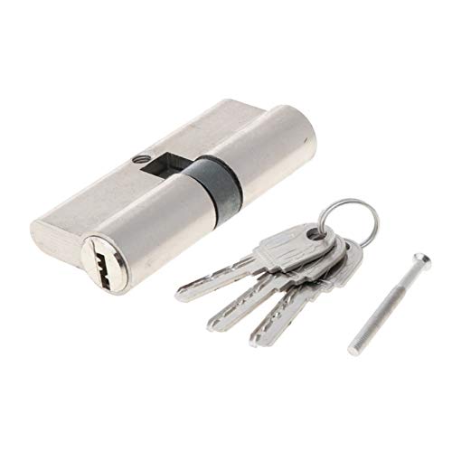 Massiver Schließzylinder Türfenster Sicherheit 60 70 80 90mm Tasten Diebstahltürschloss(80mm) von GZXXB