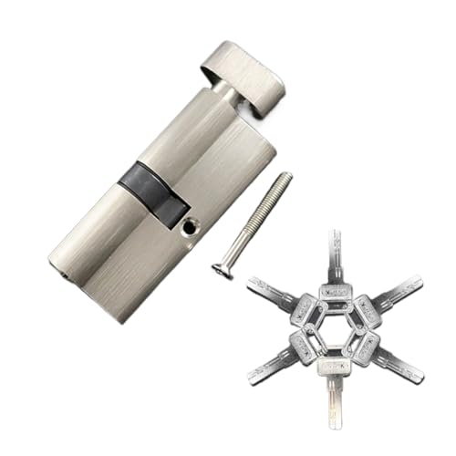 Massiver Schließzylinder Türschlösser Sicherheitsschlosszylinder 55 60 65 70 75 80mm für 35-50mm Dicke Türschloss für Home Kernschlosszylinder(70mm32.5add37.5) von GZXXB