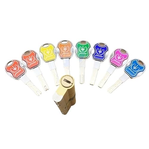 Massiver Schließzylinder Türschloss Messing □ Zylinder doppelt offenseitig Pause Anti Pry Edelstahl Bar Schlangennut Farbe 8 Schlüssel(85 42.5 42.5) von GZXXB