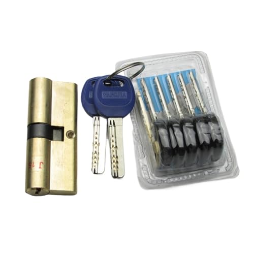 Massiver Schließzylinder Türschlosskern altmodischer Zugangstür doppelt öffnen All-Kupfer AB Universal-Türschlosszylinder(80mm40add40) von GZXXB