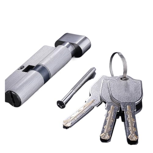 Massiver Schließzylinder Türzylinder 120mm Sicherheit Für 70mm Dicke Türschloss Zylinder Innenraum Schlafzimmer Lebende Sperrgriff 3 Stück Messingschlüssel(1) von GZXXB