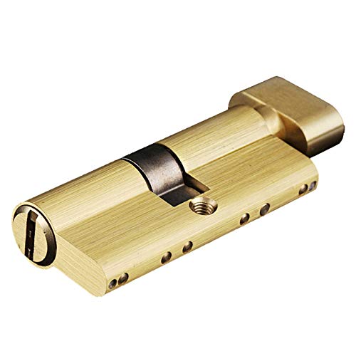 Massiver Schließzylinder Türzylinder 120mm Sicherheit Für 70mm Dicke Türschloss Zylinder Innenraum Schlafzimmer Lebende Sperrgriff 3 Stück Messingschlüssel(2) von GZXXB
