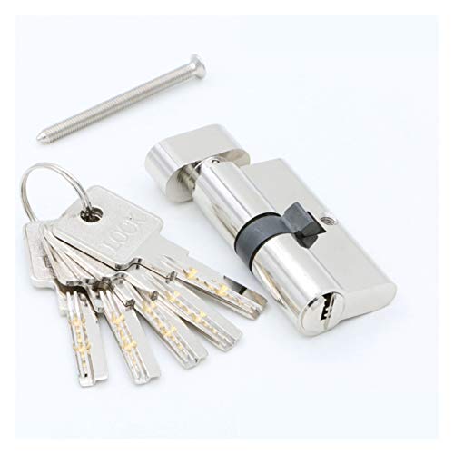 Massiver Schließzylinder Türzylinder 55 60 65 70 75 80 85 90mm Sicherheit Kupferschloss Zylinder Innenraum Schlafzimmer Lebende Messing Schlüsselverriegelung(DC 80MM) von GZXXB