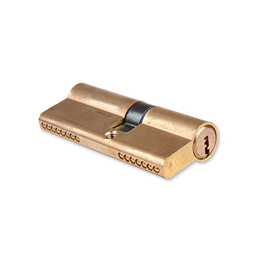 Massiver Schließzylinder Türzylinder Vorgespannte Verriegelung Messing Türverriegelung Verlängerter Kernpfeftpfahltür-Haushalt AB-Sperrzylinder(110MM32.5 77.5) von GZXXB