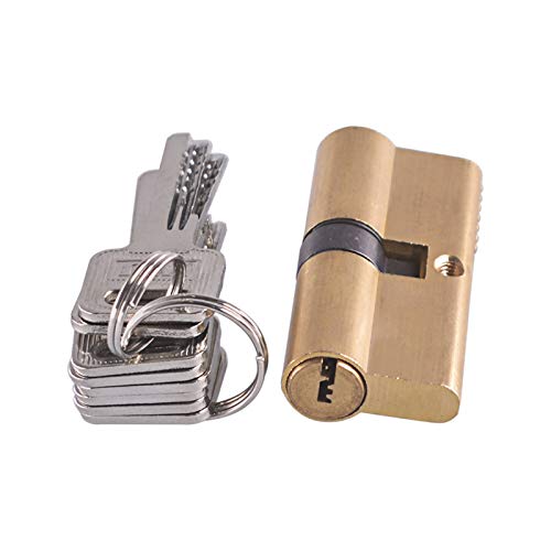 Massiver Schließzylinder Zylinder AB Schlüssel Diebstahlsicherungsverriegelung 65 70 80 90 115mm Vorspannte Schloss Eingang Messing Türschloss Verlängerte Kern Erweiterte(75mm(32.5x42.5)) von GZXXB