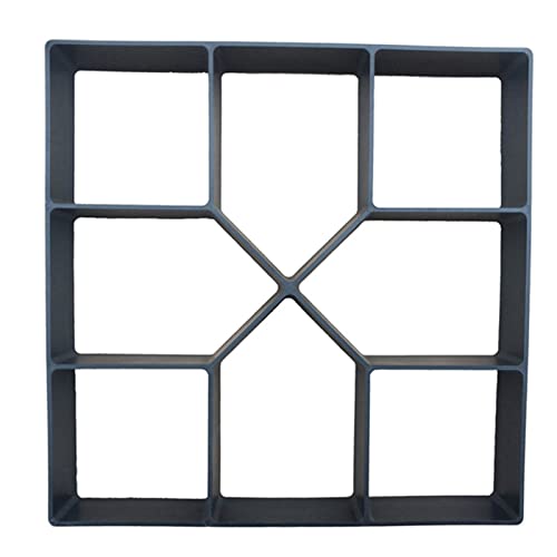 Pflasterform,Betonformen Betonformen Pfad Mold DIY wiederverwendbare Betonpflasterform Zementstein Steingarten Boden Straße Pave Scraper(E 40x40cm) von GZXXB