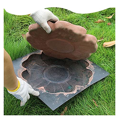 Pflasterform,Betonformen Pfad DIY Betonform Steine ​​Steinzement Pflasterstein Landschaft Bodenfliese Pflasterform for Garten Yard Waage von GZXXB