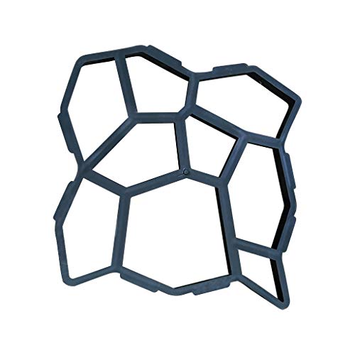 Pflasterformen 12-Stil wieder verwendbare Betonweg Maker Moulds Stepping Stone Paver Rasen Patio-Garten(Model 4(50x50x3cm)) von GZXXB