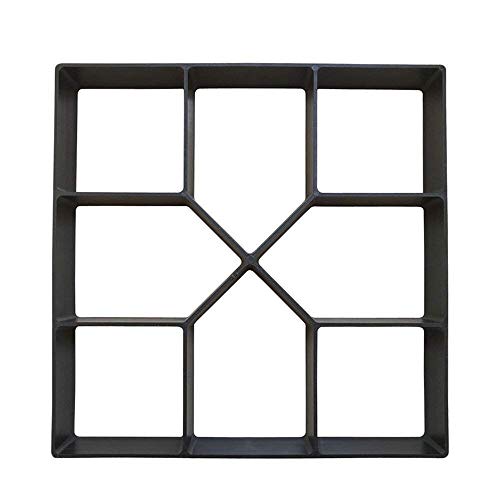 Pflasterformen 12-Stil wieder verwendbare Betonweg Maker Moulds Stepping Stone Paver Rasen Patio-Garten(Model 5(40x40x4cm)) von GZXXB