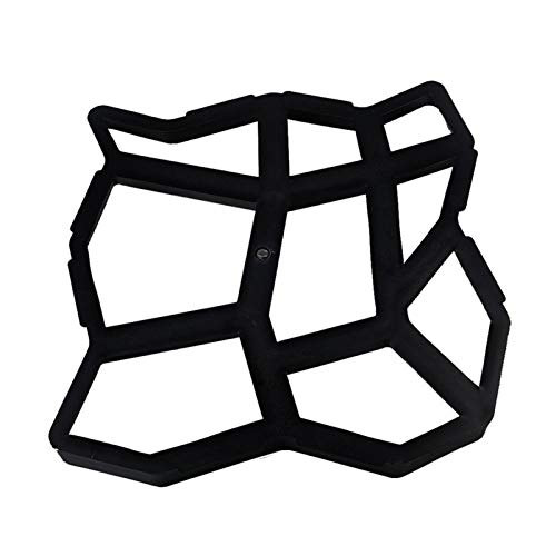Pflasterformen Aus schwarzem Kunststoff, die DIY Pavement Mold-Hausgarten Boden Straße Beton Stepping Auffahrt(A) von GZXXB