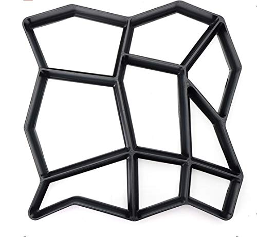 Pflasterformen Garten DIY Kunststoff Pfad Maker Pavement Modell Betonstein Stepping Cement Mold Brick Formen(E) von GZXXB