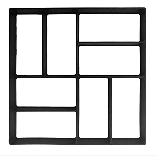 Pflasterformen Neue Bodenpfad-Hersteller-Form Betonform wiederverwendbare DIY Pflasterung haltbar for Garten Rasen(6) von GZXXB