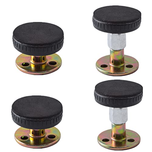 4 Stück Anti Shake Fixer mit verstellbarem Gewinde Bettgestell Anti Shake Tool Kopfteil Stopper Teleskop Unterstützung Nachttisch Anti Shake Tool für Bett, Schrank, Stuhl, Sofa (Mix and match) von GZXYUAN
