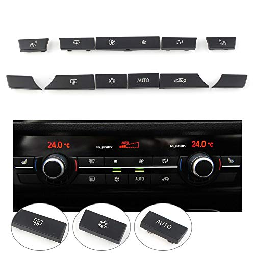 GZYF Car Auto 11 Pcs Air Condition A/C Heater Switch Button Cap Covers Compatible with BMW 5 Series F07 GT / F10 / F11, 6 Series F06 / F12 / F13, 7 Series F01 / F02 GZYF Car Auto 11 Pcs Air Condition A/C Heater Switch Button Cap Covers Compatible with BMW 5 Series F07 GT / F10 / F11, 6 Series F06 / F12 / F13, 7 Series F01 / F02 von GZYF