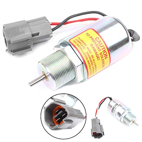 GZYF 30A87-00040 30A8720402 Kraftstoffabschaltung Stop Solenoid Motor Silber Auto für EC13 EC15 EC15B von GZYF